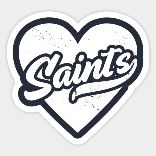 Vintage Saints School Spirit // High School Football Mascot // Go Saints Sticker